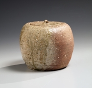 Round Shigaraki water jar, ca. 1970