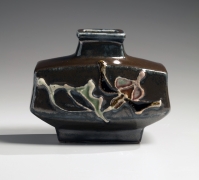 Flask-vase with floral relief decoration, ca. 1953