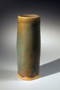 Hamanaka Gesson, Iron-glazed vase, 1987, Glazed stoneware, Japanese vase, Japanese ceramics, Japanese pottery, Japanese contemporary ceramics