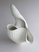 Inaba Chikako (b. 1974), Curled, leaf-shaped Vessel #1