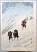 Subject: Climbing Snow Valley, from the series Twelve Scenes in the Japan Alps