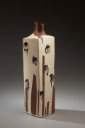 Tall stoneware sculptured vessel, 1964