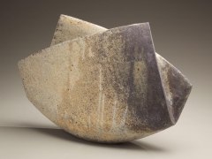 Multi-fired "folded" scultpure, 2009, Japanese contemporary ceramics, modern, sculpture