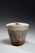 Kakurezaki Ryūichi (b. 1950), Conical Bizen water jar with a cover