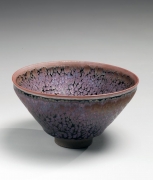 Kamada, Koji, Kamada Koji, teabowl, tenmoku, purple, oil-spot, stoneware, glaze, contemporary, ceramics, teaware, Japanese, 2013