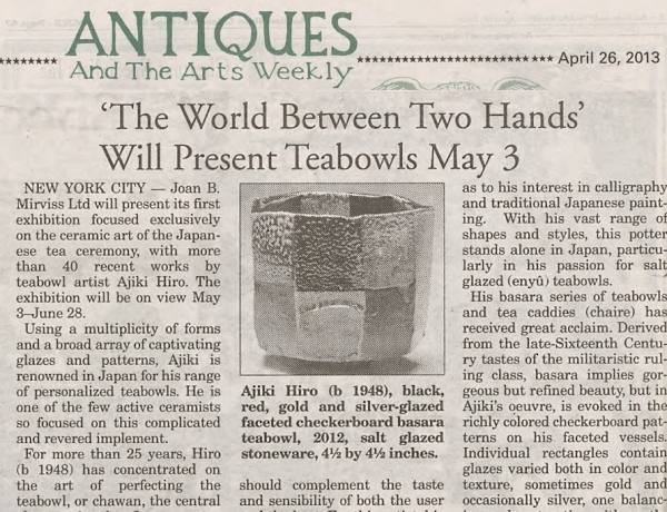 'The World Between Two Hands' Will Present Teabowls May 3